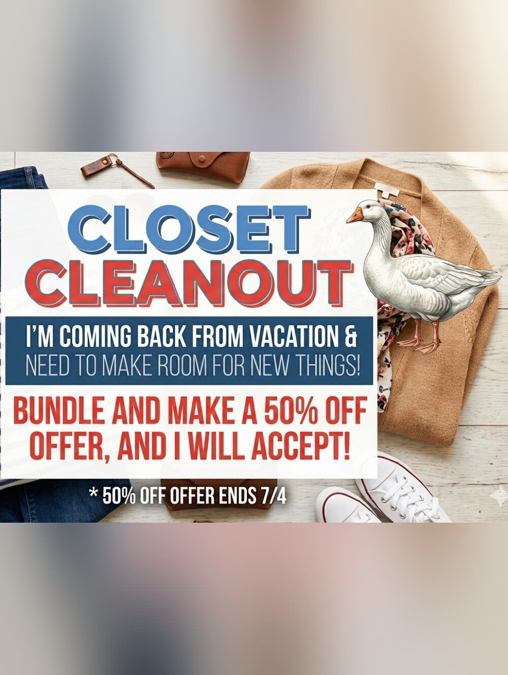 Closet Cleanout BUNDLE AND SAVE 50%